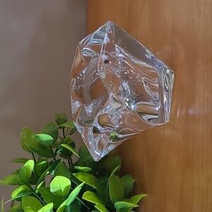 PARTYLITE Retired 'Windswept' Crystal Glass Votive Tealight Candle Holder P0103
